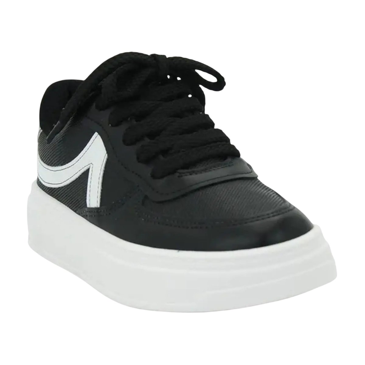Tênis Feminino Beira Rio Casual Plataforma Confortável Preto/Branco 6