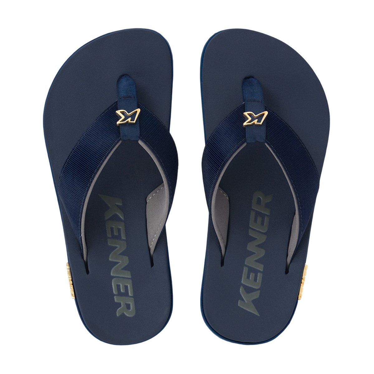 Chinelo Kenner Kivah Mono Masculino Confortável e Resistente Azul Marinho 2