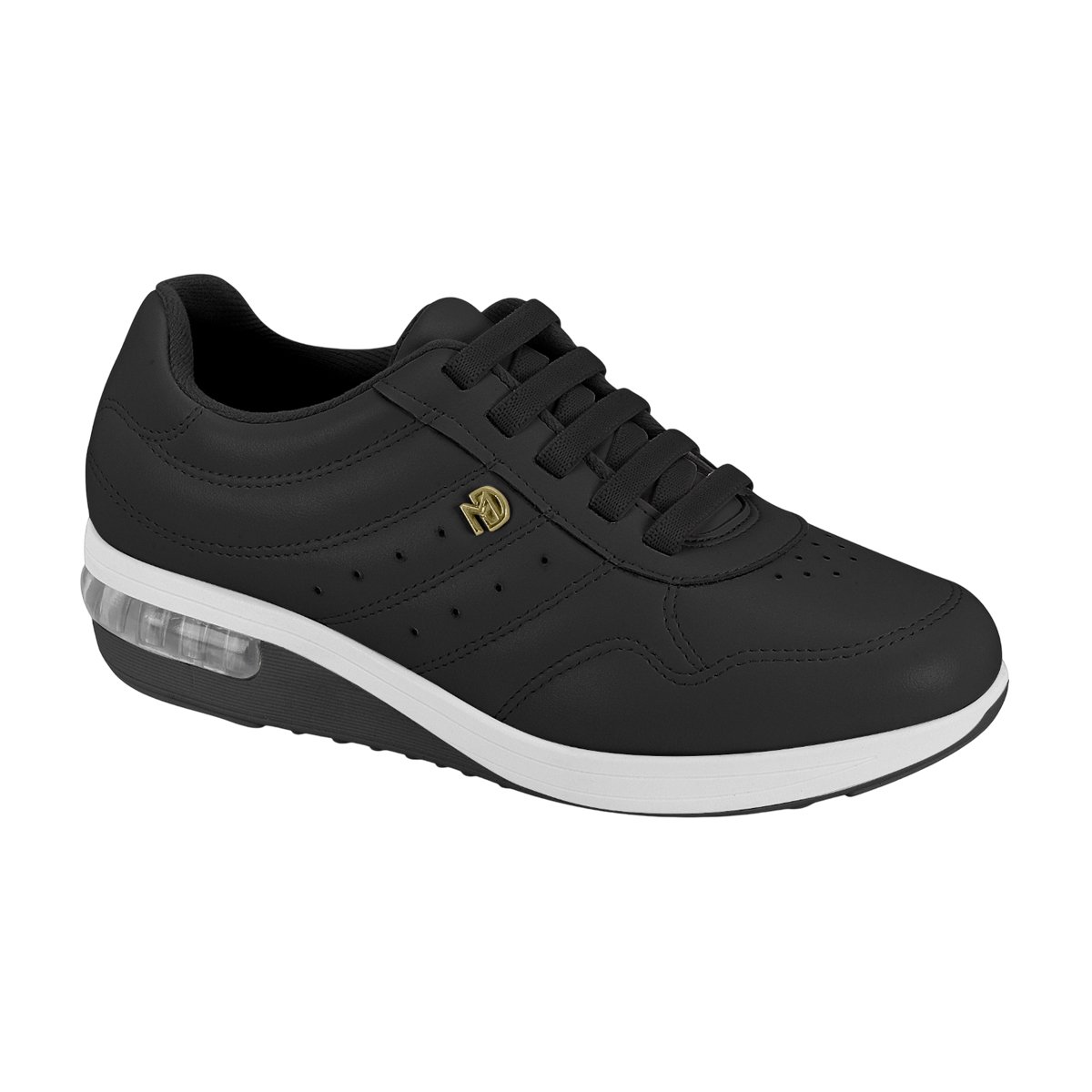 Tênis Feminino Modare Amortecimento Ultraconforto Gel Tech Casual Preto/Napa 1