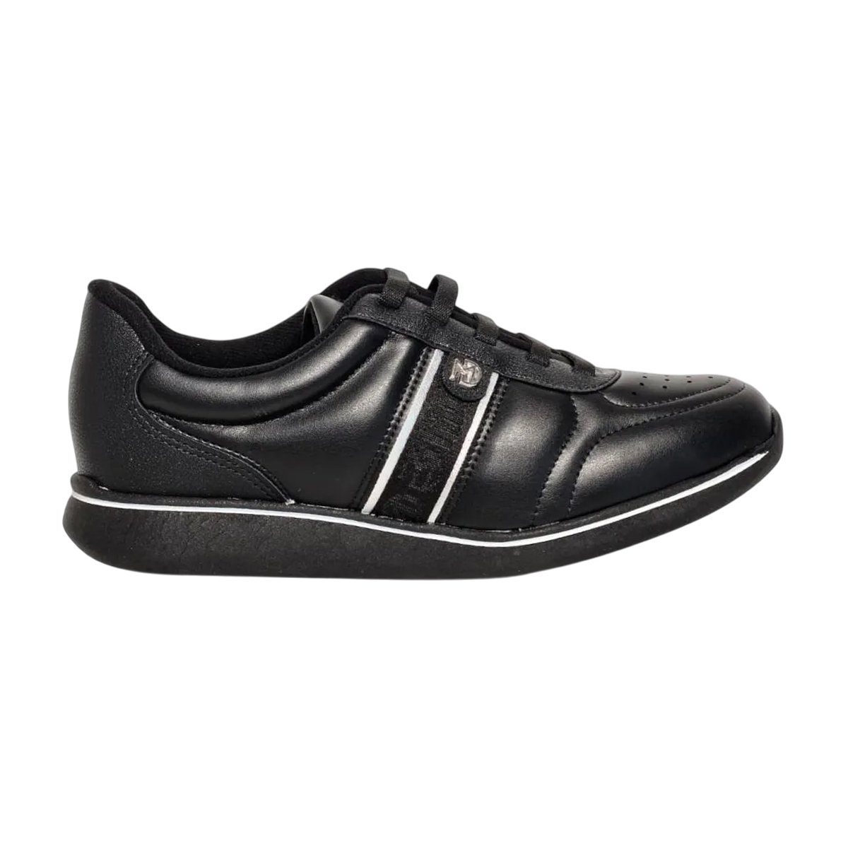 Tênis Feminino Modare Ultraconforto Calce Fácil Preto/Prata 2