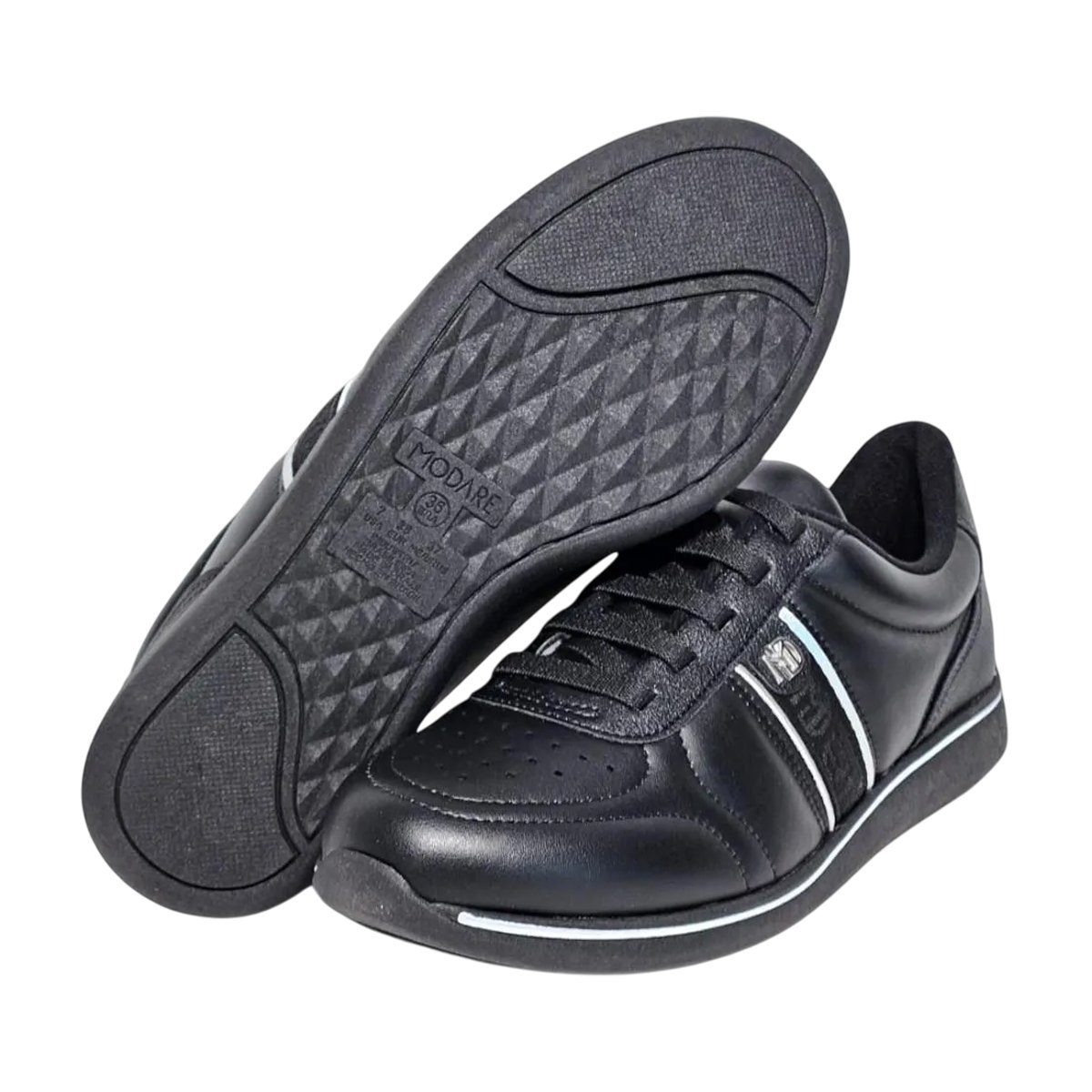 Tênis Feminino Modare Ultraconforto Calce Fácil Preto/Prata 4