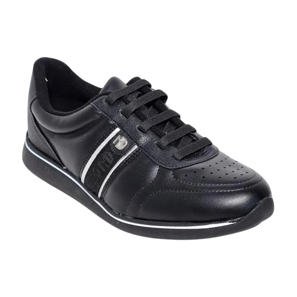 Tênis Feminino Modare Ultraconforto Calce Fácil Preto/Prata 5