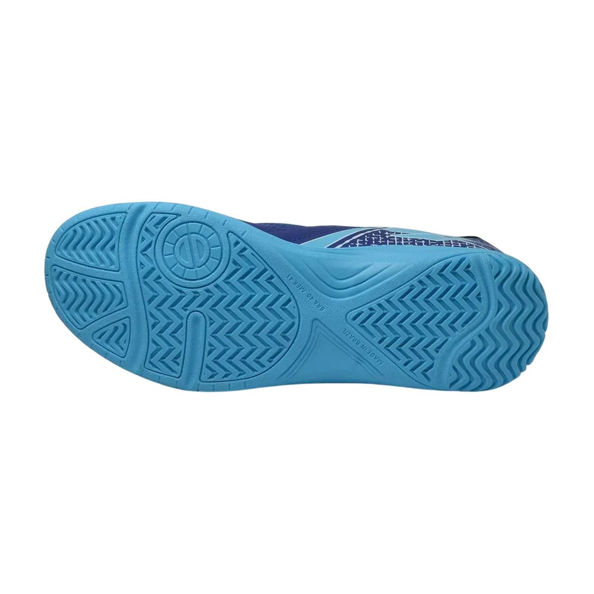 Chuteira Futsal Dray Adulto Indoor Original Leve e Barata Marinho/Azul Celeste 5
