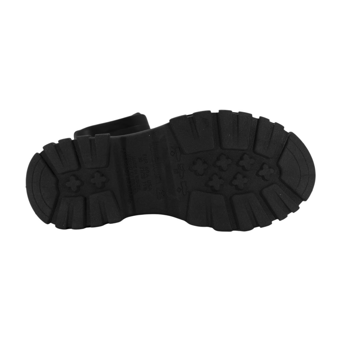 Bota Coturno Luelua com Bolsinha e Solado Tratorado Preto 4