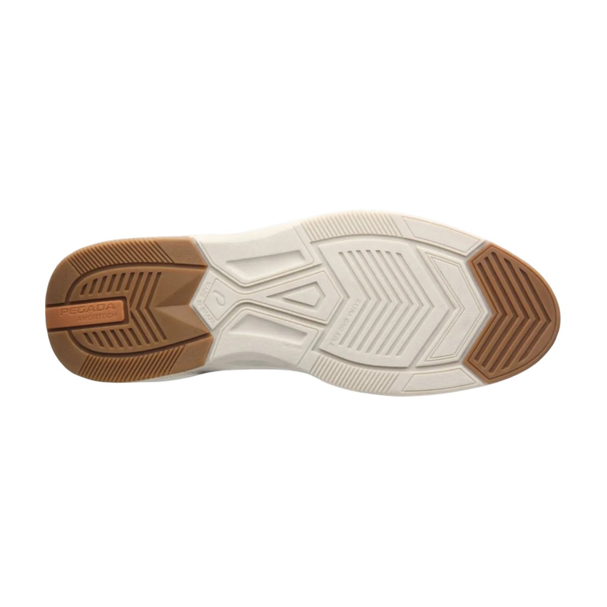 Sapatênis Casual com Amortech em Couro Masculino Pegada Bege/Marrom 2