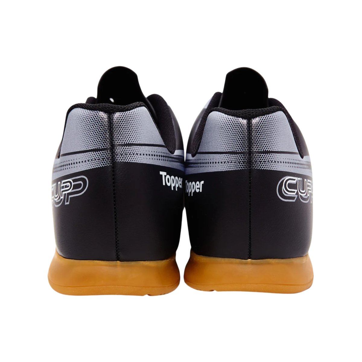 Chuteira Futsal Top Cup VIII Unissex Topper Preto/Cinza 3