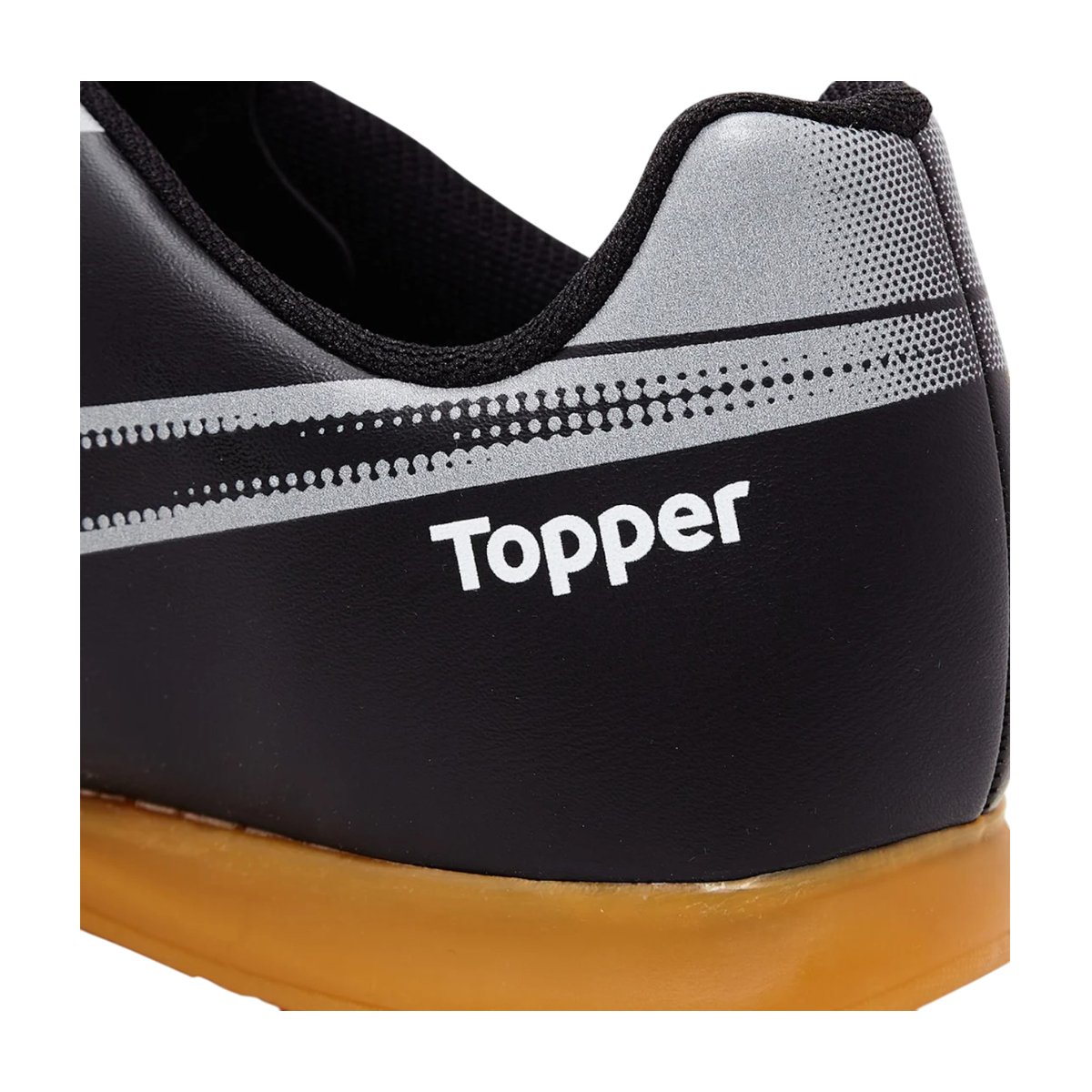 Chuteira Futsal Top Cup VIII Unissex Topper Preto/Cinza 9