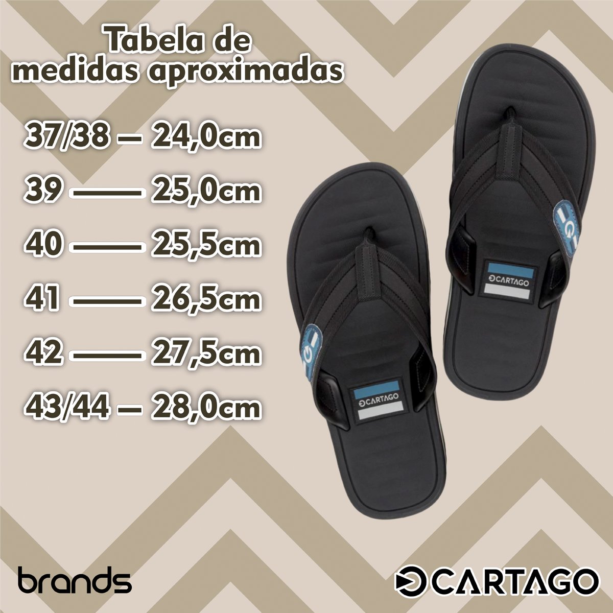 Chinelo Casual Palmilha Macia Masculino Paris II Cartago Preto 3
