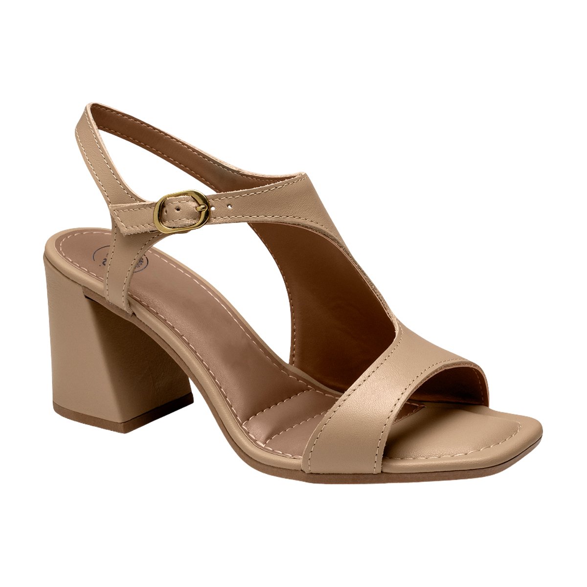 Sandália Elegante Salto Médio Grosso Feminina Dakota