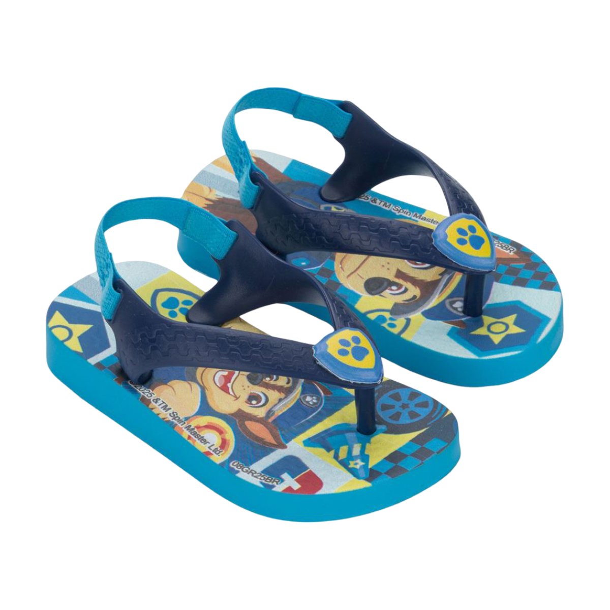 Chinelo Casual Patrulha Canina Com Ajuste em Elástico Menino Ipanema Azul/Amarelo 2