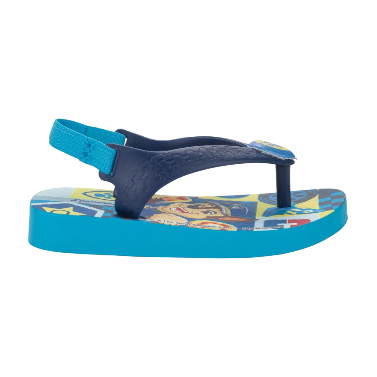 Chinelo Casual Patrulha Canina Com Ajuste em Elástico Menino Ipanema Azul/Amarelo 3