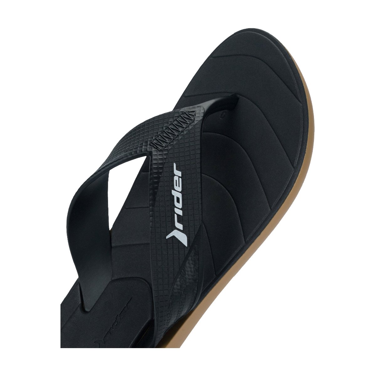Chinelo de Dedo Tira Larga Masculino Pulse Rider Preto/Bege 4