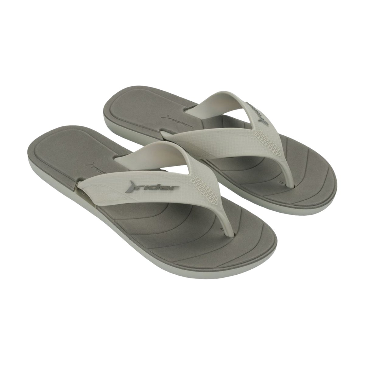 Chinelo de Dedo Tira Larga Masculino Pulse Rider Bege/Cinza 2