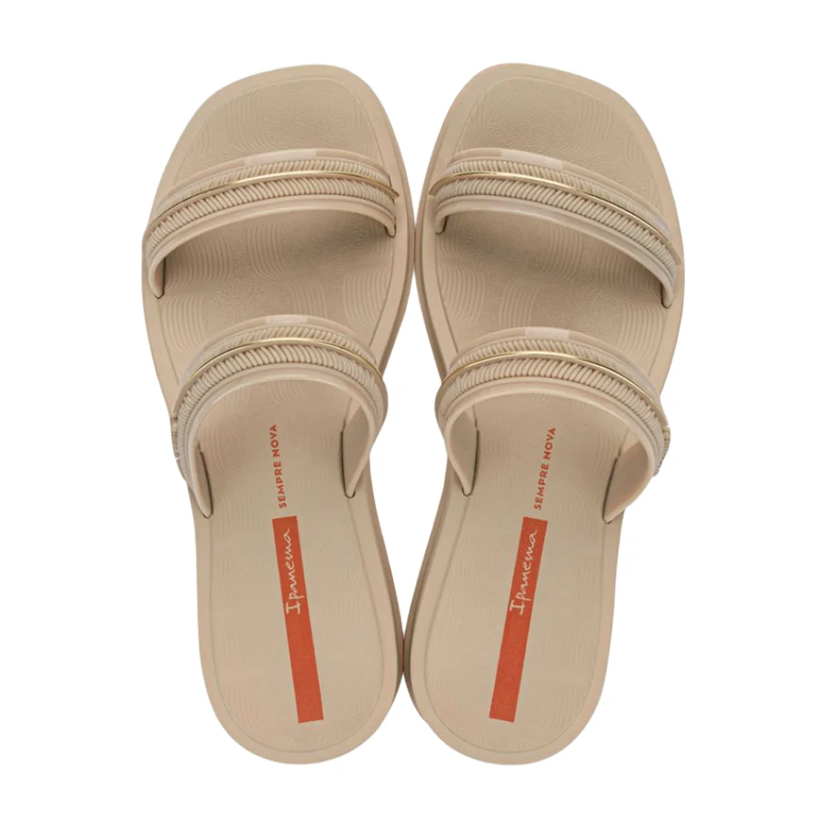 Cor Bege/Dourado/Laranja