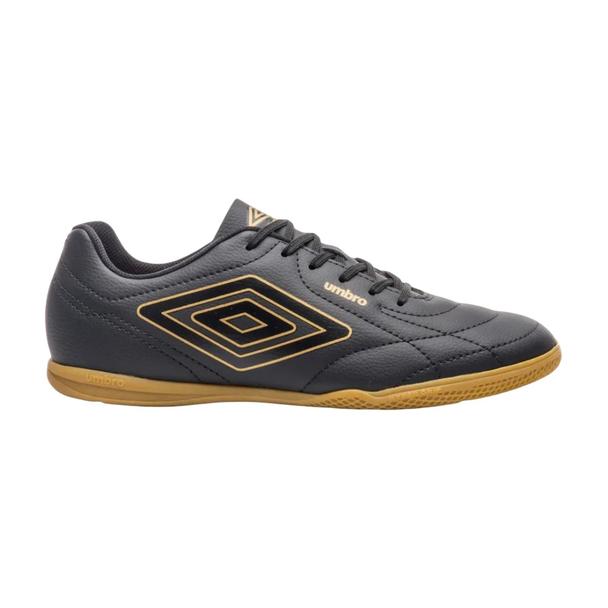 Chuteira Futsal Class Footballer Masculina Umbro Preto/Dourado 3