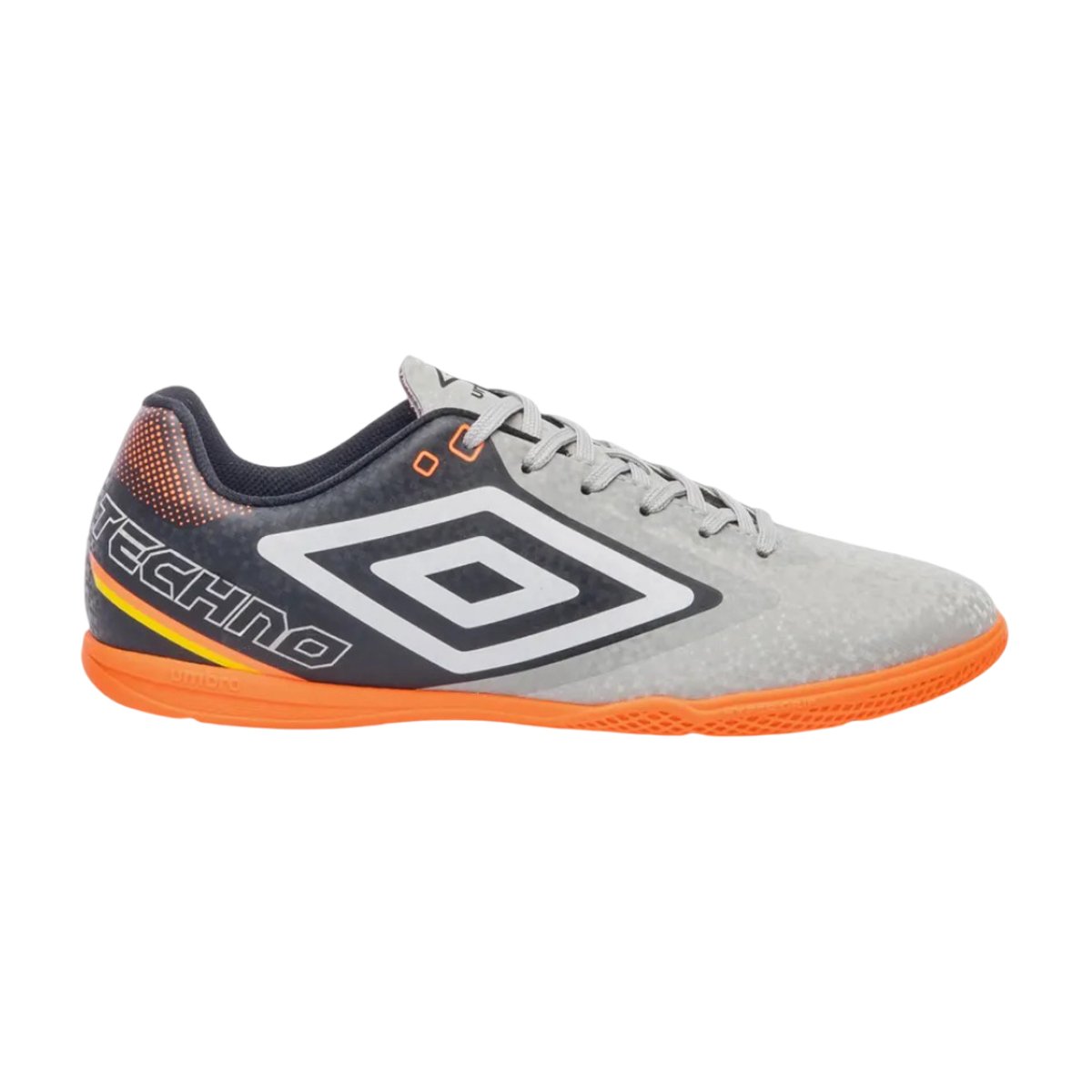 Chuteira Futsal Masculina Umbro Techno II F Cinza/Preto/Branco 3