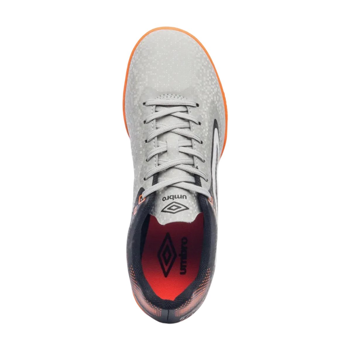 Chuteira Futsal Masculina Umbro Techno II F Cinza/Preto/Branco 5