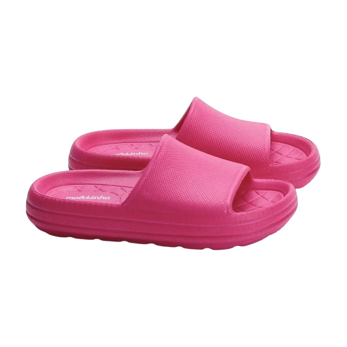 Sandália Slide Leve Confortável em E.V.A. Menina Molekinha Pink 4