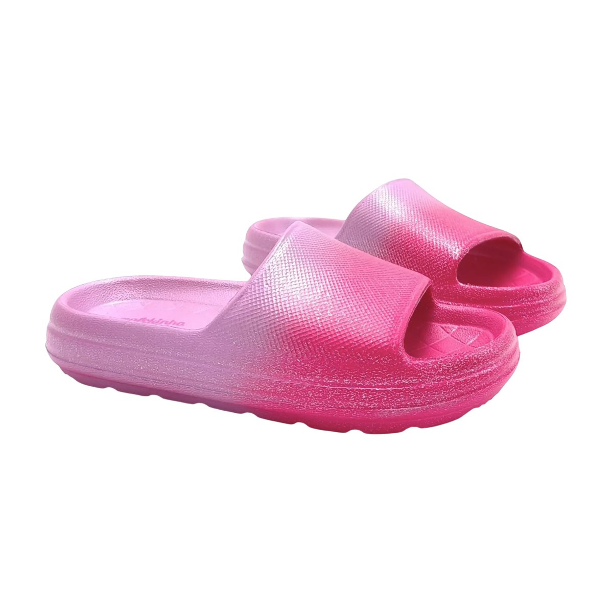 Sandália Slide Leve Super Fofinha e Macia Menina Molekinha Pink 5