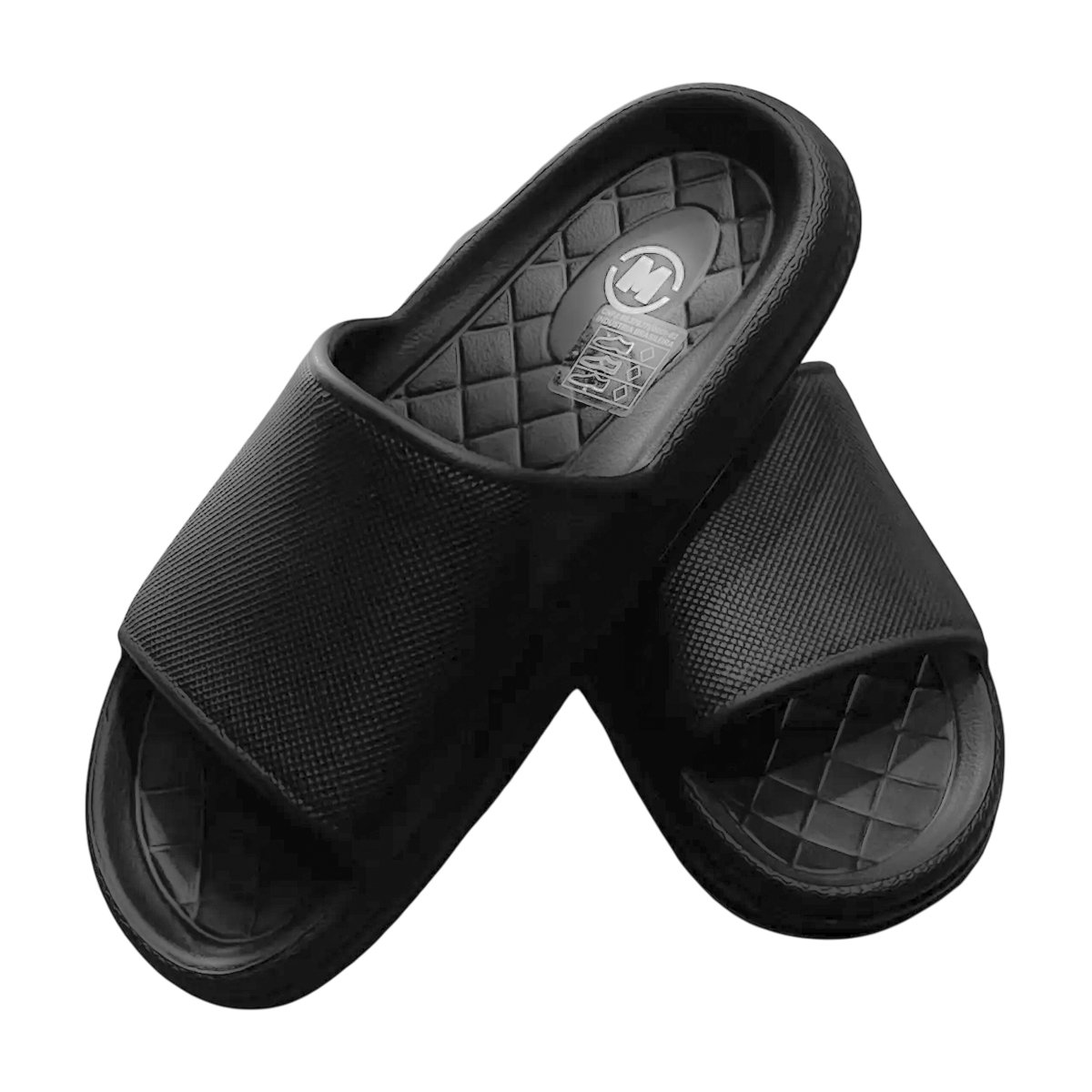 Sandália Slide Nuvem Confortável Menino Molekinho Preto 6