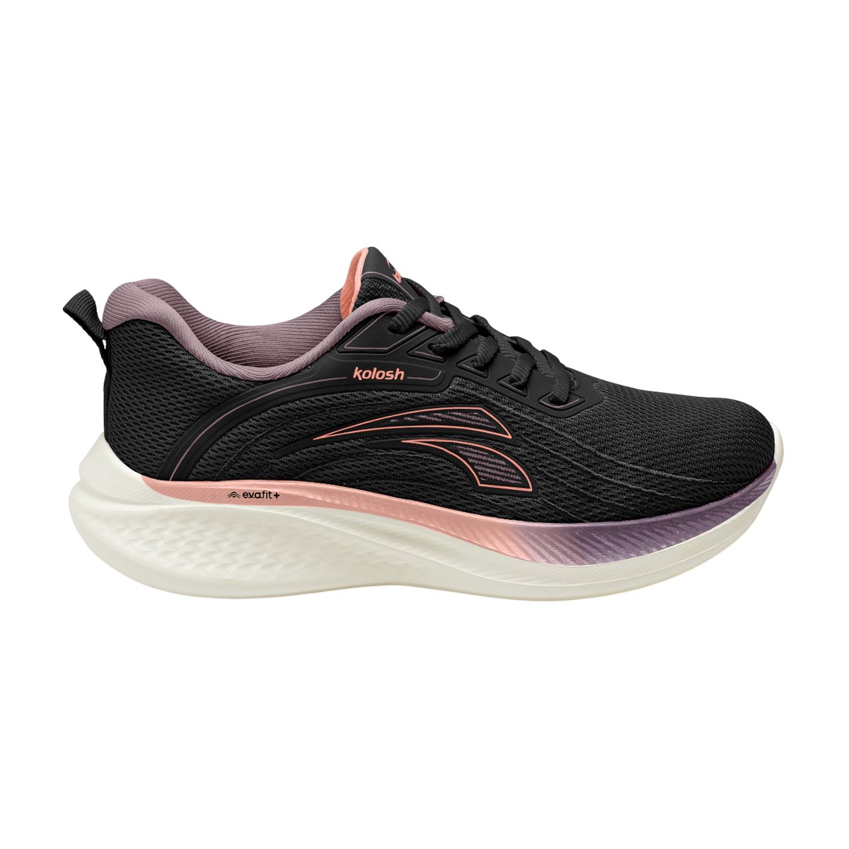 Tênis Esportivo Academia Caminhada Leve Solado E.V.A Fit+ Feminino Kolosh