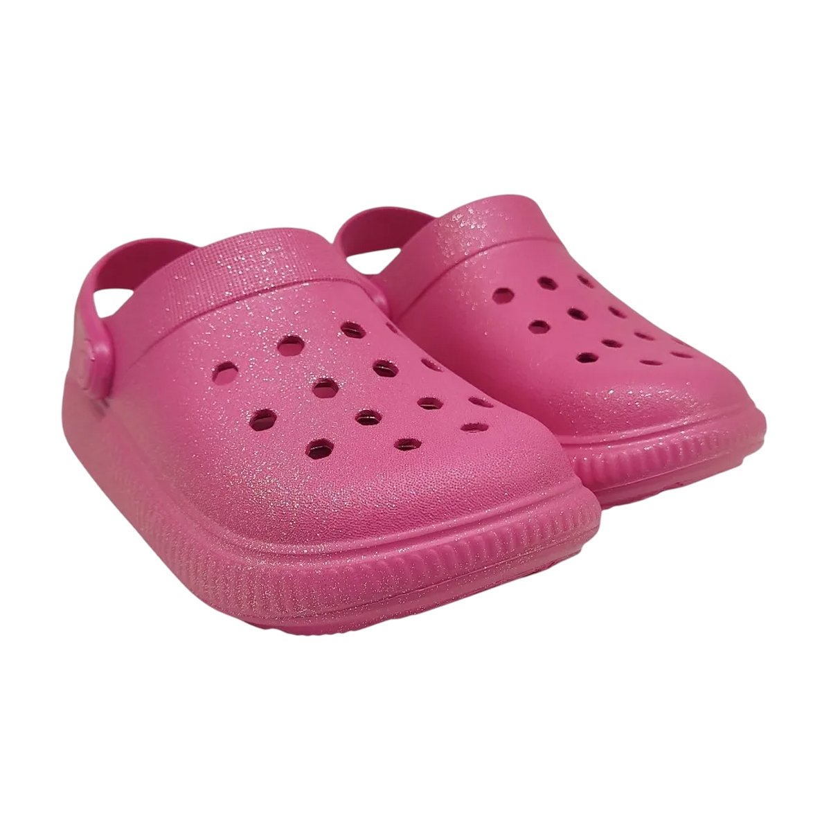 Babuche Estilosa Textura Glitter Menina Molekinha Pink 5