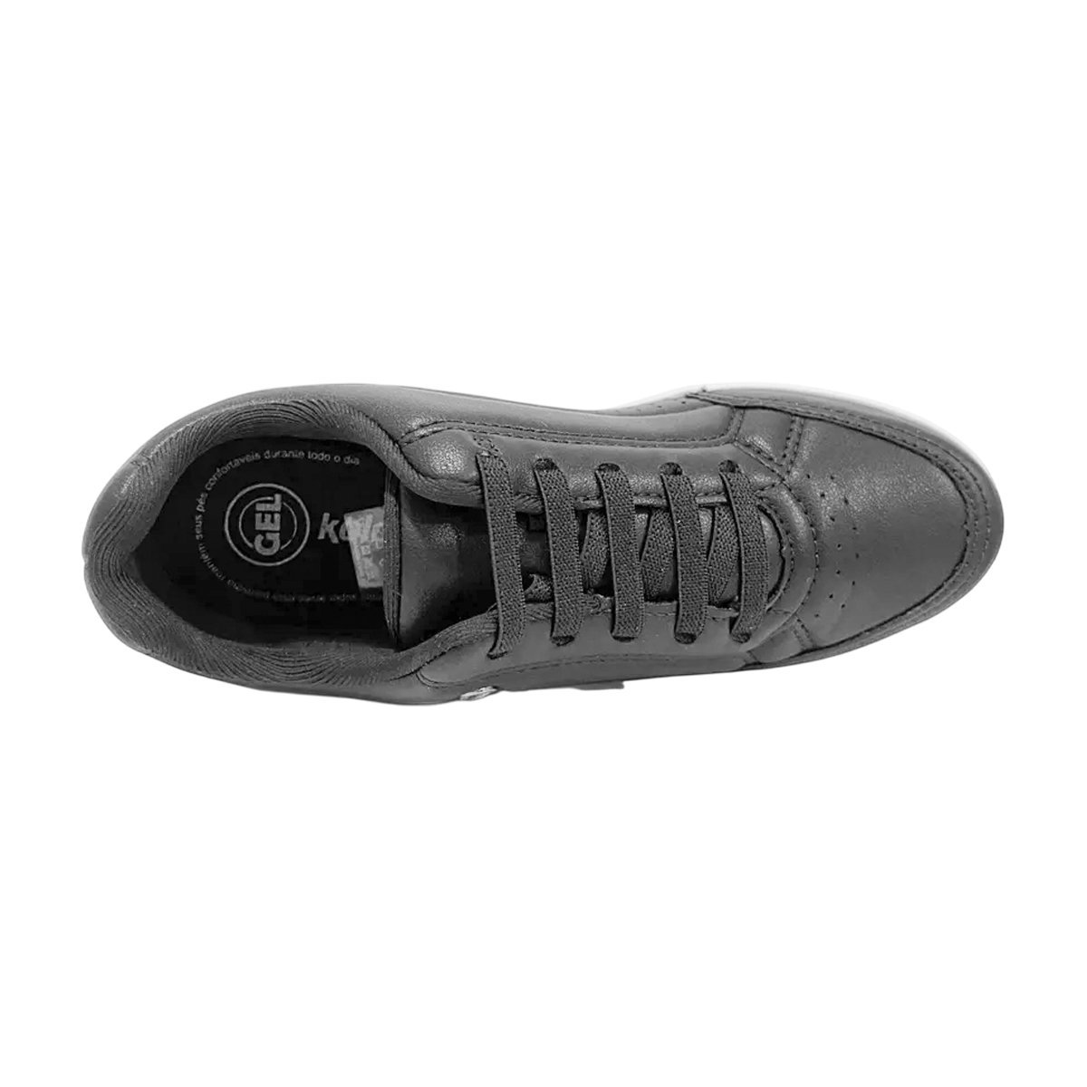Tênis Casual Calce Fácil Estiloso e Confortável Feminino Kolosh Preto/Grafite 5