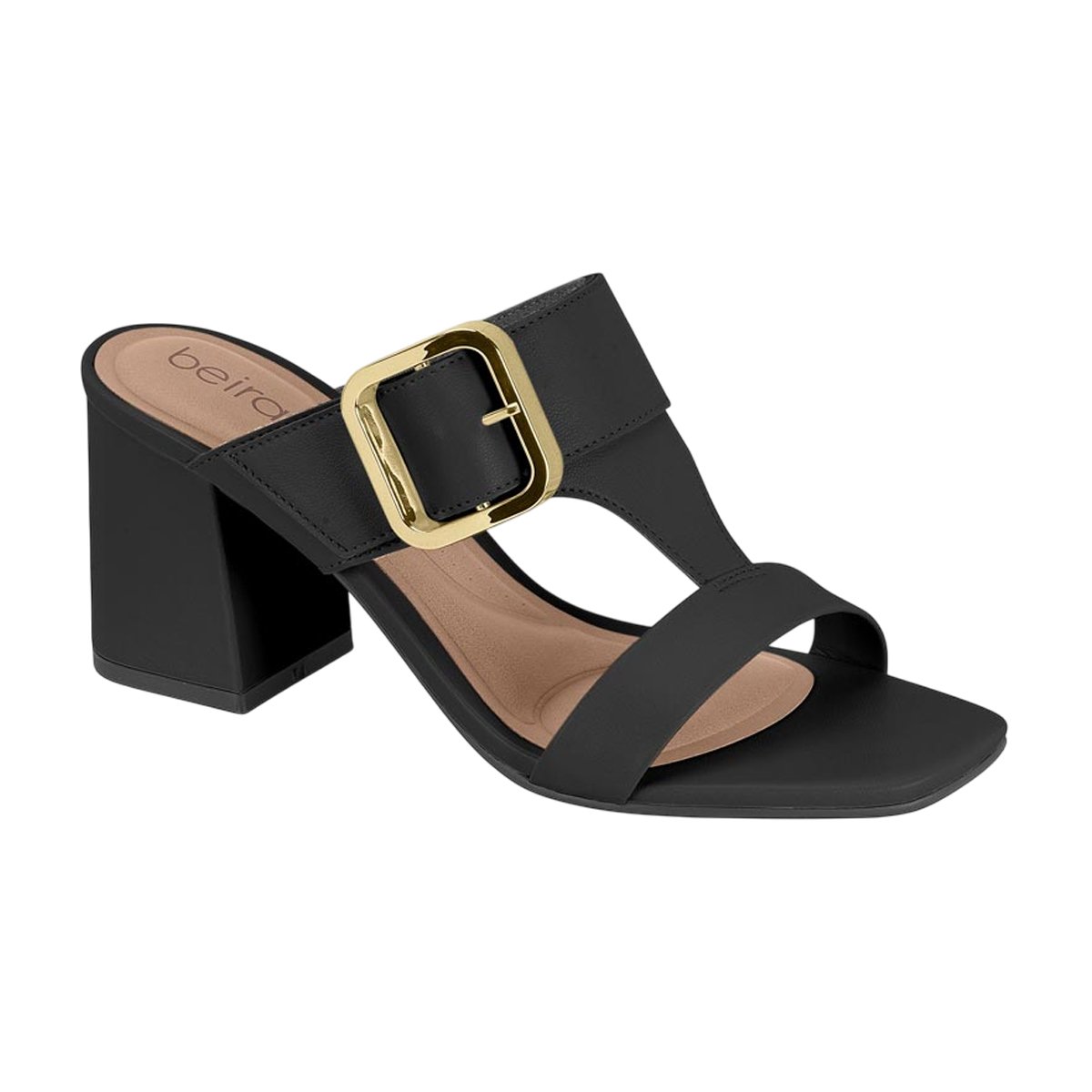 Tamanco Salto Bloco Casual Comfort Feminino Beira Rio