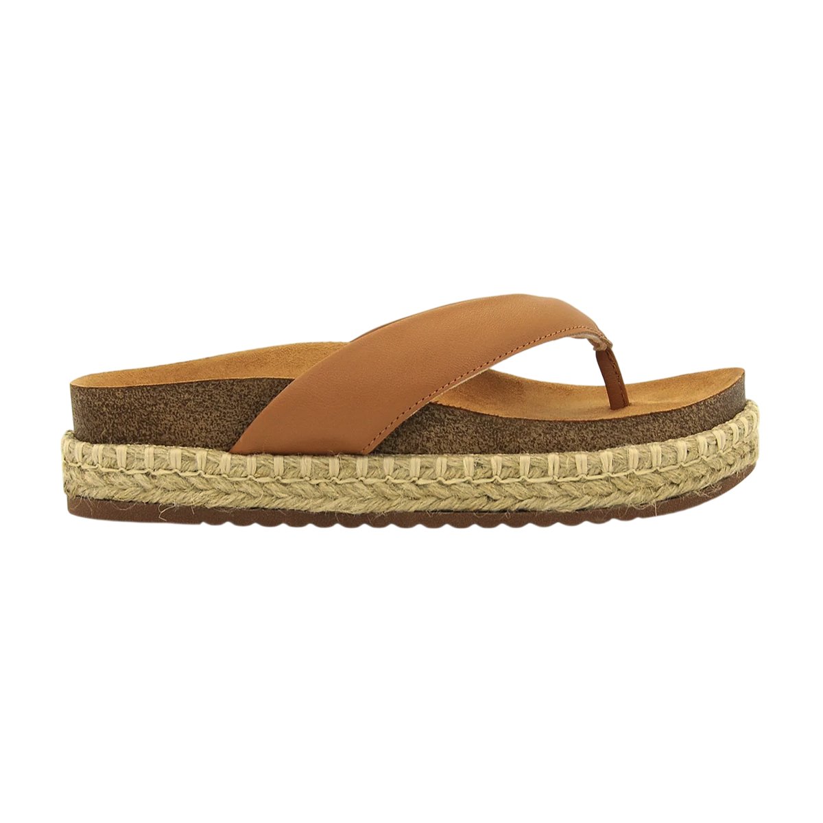 Chinelo Flatform Casual Comfort Verão Feminino Beira Rio Caramelo 4