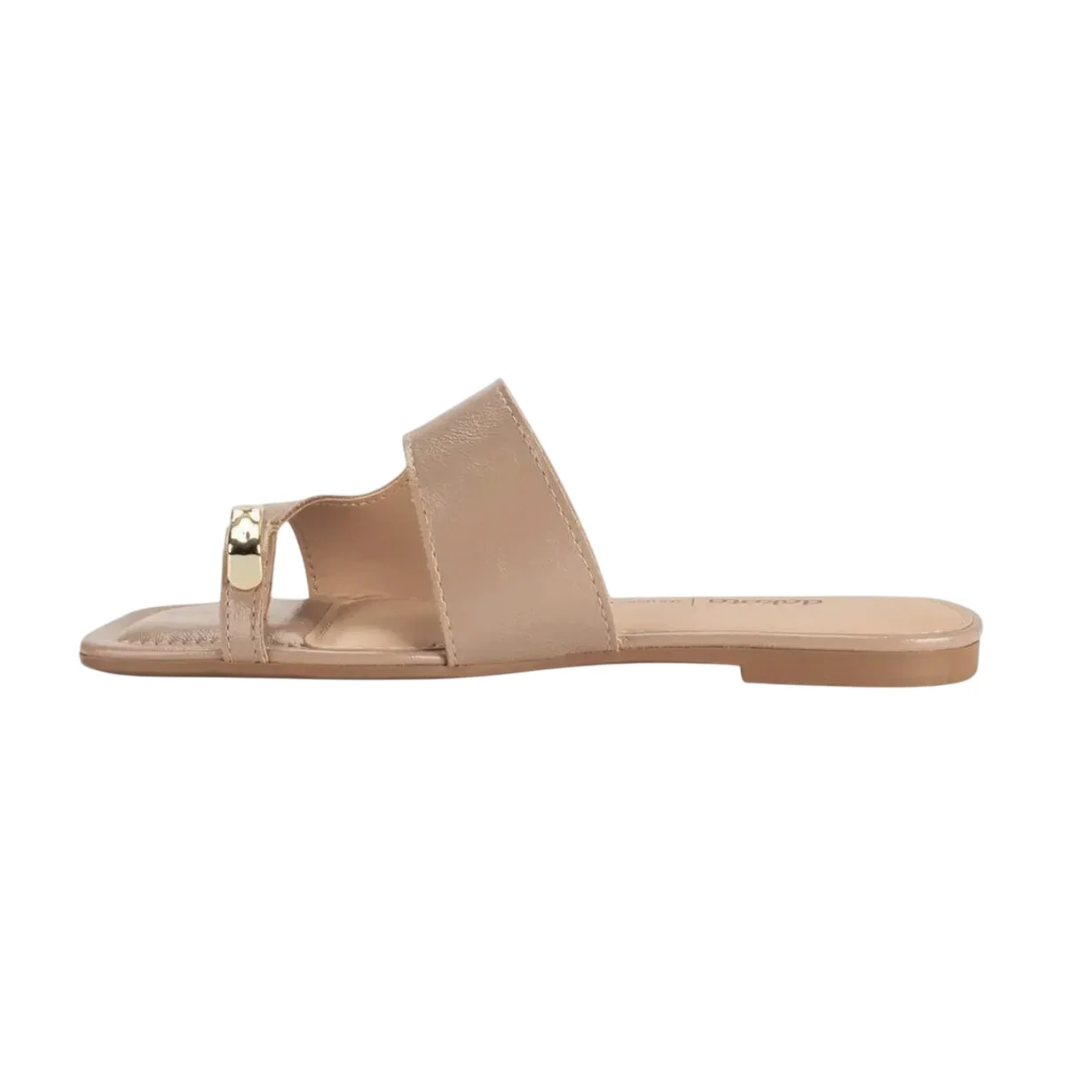 Sandália Rasteira Dedinho com Detalhe em Pedraria Feminina Dakota Capuccino 5