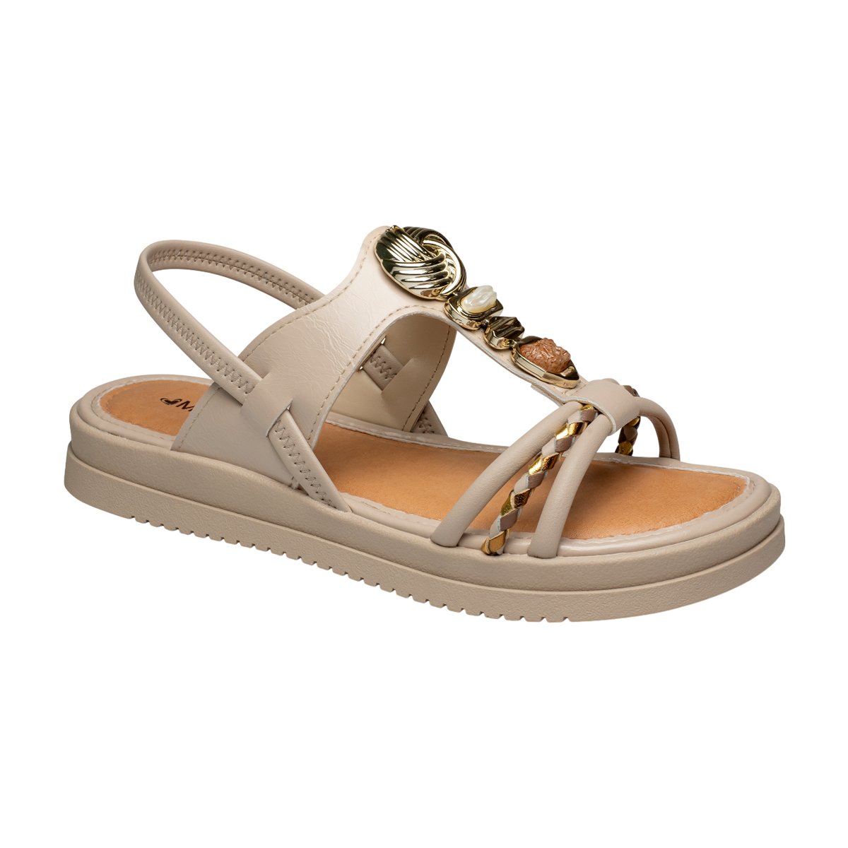 Sandália Casual Flatform Ajuste em Elástico Feminina Mississipi