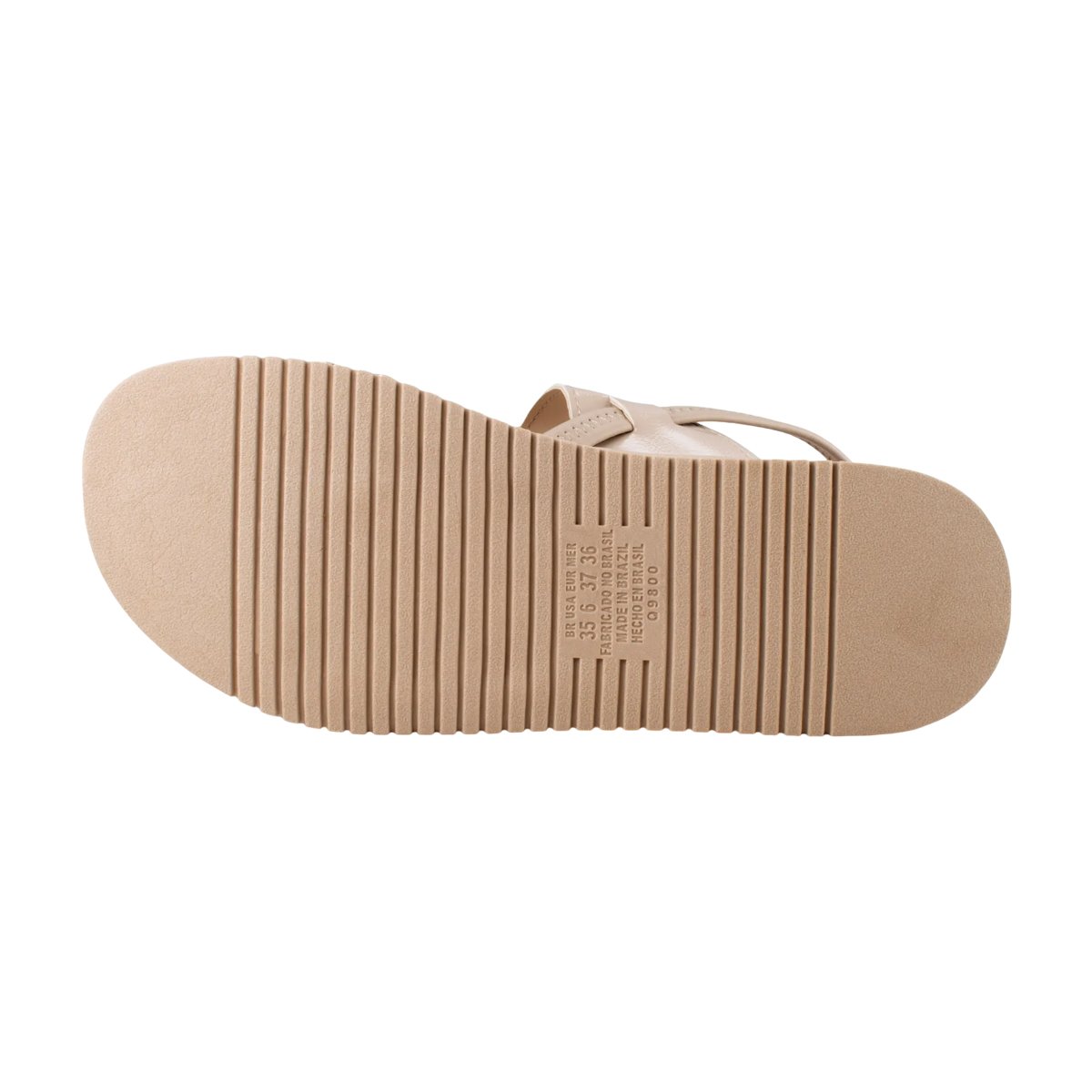 Sandália Casual Flatform Ajuste em Elástico Feminina Mississipi Bege/Dourado 7