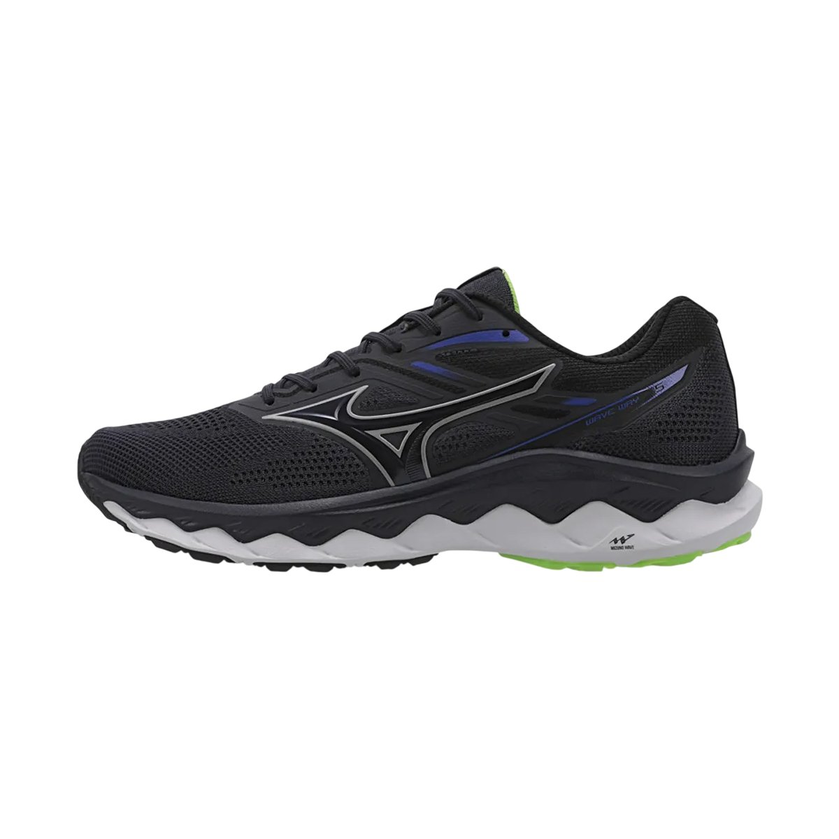 Tênis Esportivo Caminhada e Academia Masculino Mizuno Way 5 Marinho/Limão 2
