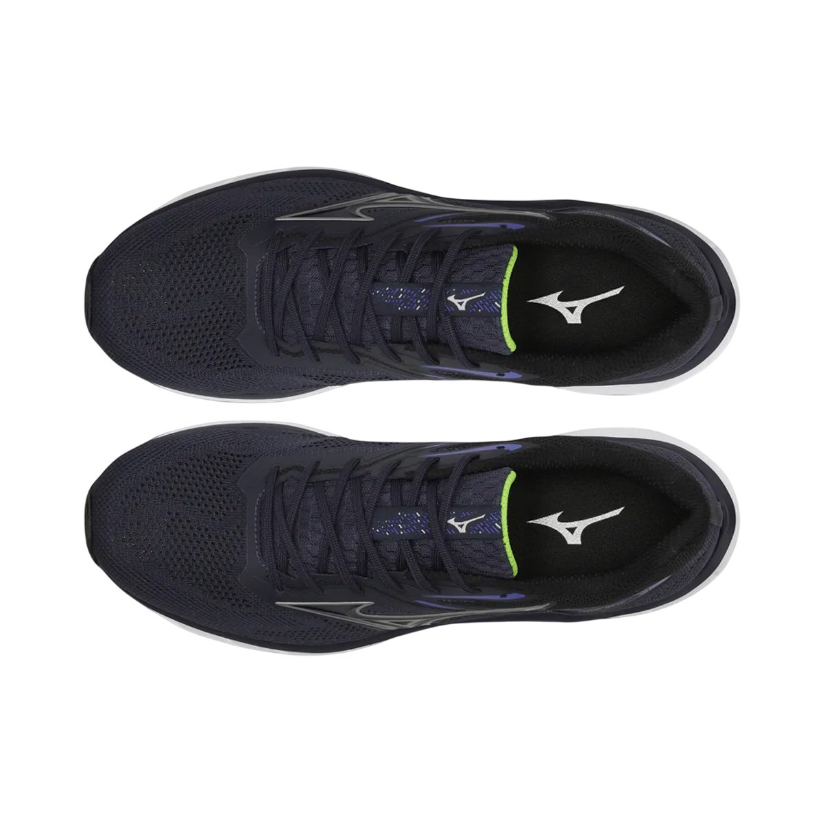 Tênis Esportivo Caminhada e Academia Masculino Mizuno Way 5 Marinho/Limão 4