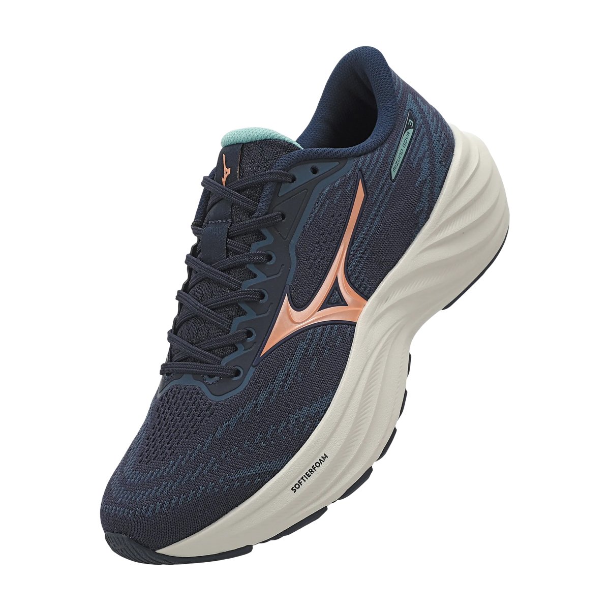 Tênis Esportivo Corrida e Caminhada Feminino Goya 3 Mizuno Marinho/Azul Claro 4