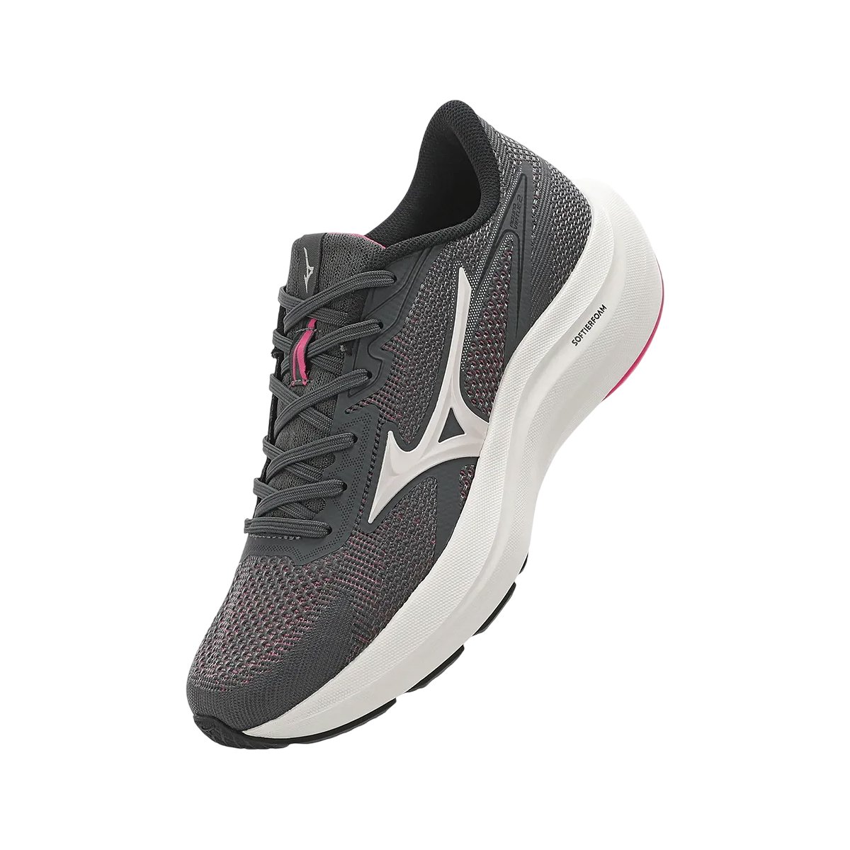 Tênis Esportivo Corrida e Academia Feminino Virtue 2 Mizuno Chumbo/Rosa 4