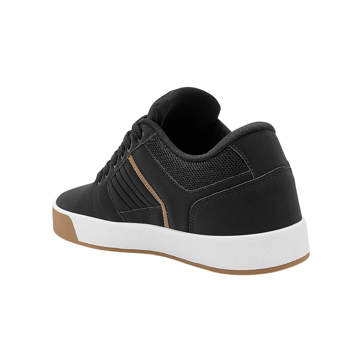 Tênis Casual Urbano Confortável Masculino Ollie Preto/Bege 2