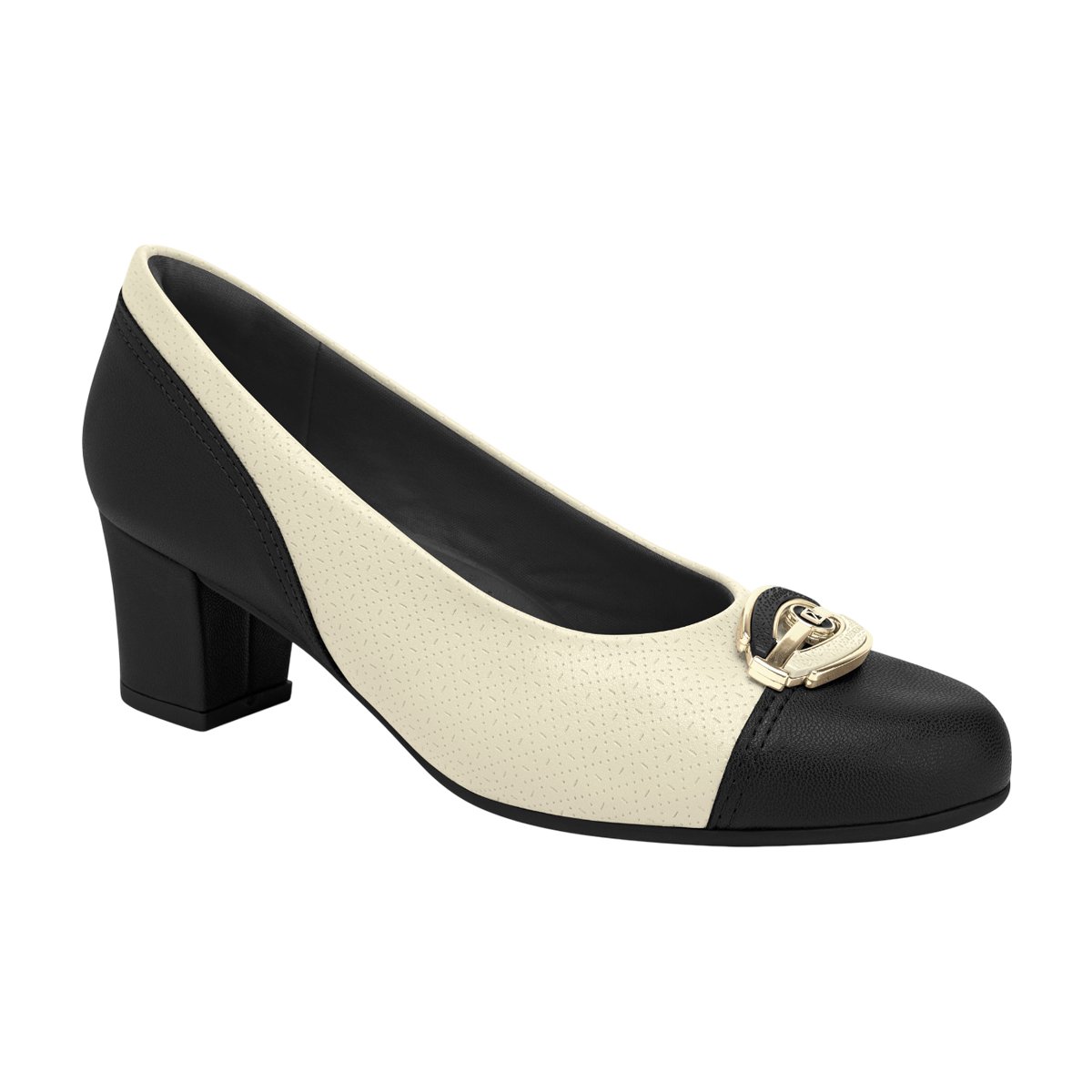 Sapato Social Salto Bloco Médio Confortável Feminino Piccadilly