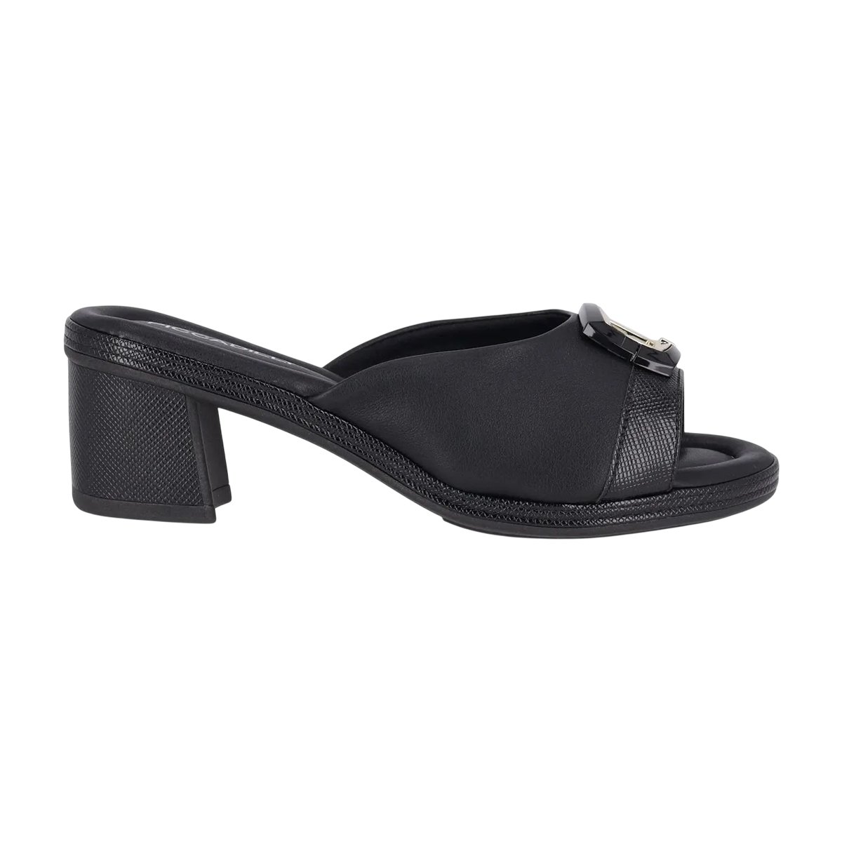 Tamanco Casual Salto Grosso Médio Feminino Piccadilly Preto 6