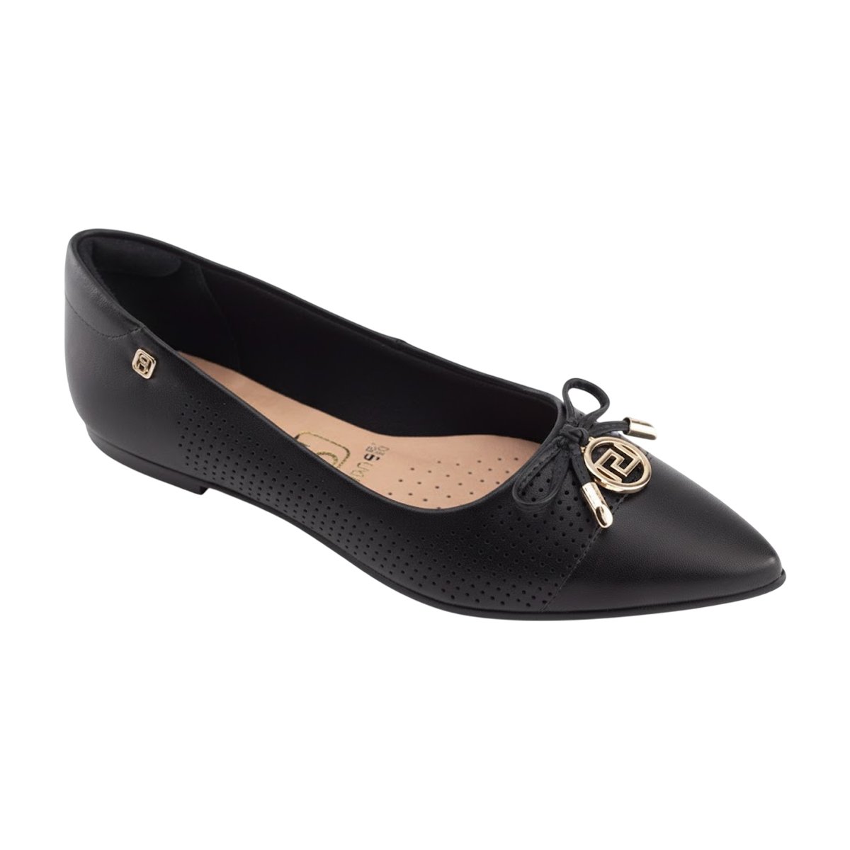 Sapatilha Bico Fino Elegante e Discreta Confortável Feminina Santinelli