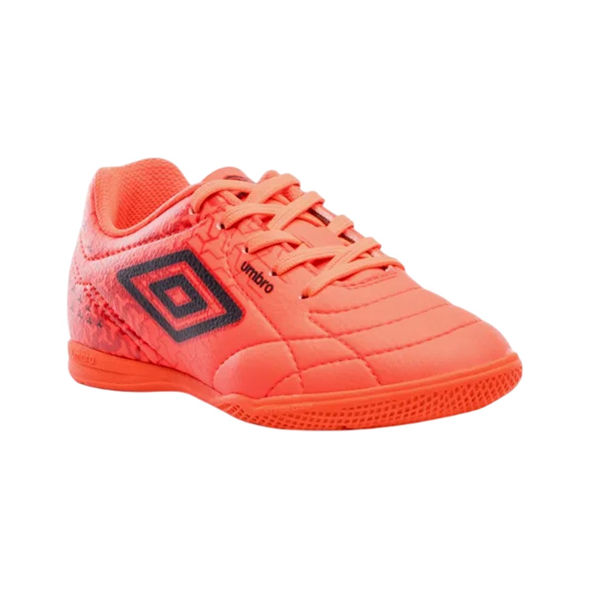 Chuteira Futsal Class Neo Reforçada Unissex Umbro Coral/Vermelho/Preto 3