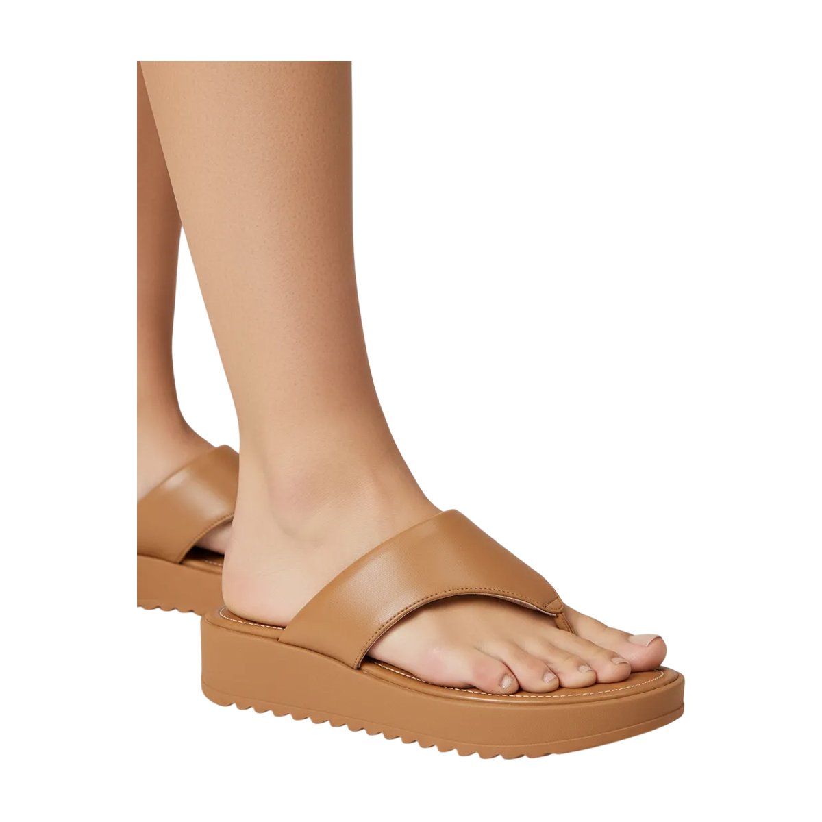 Sandália Casual Salto Anabela Feminina Vizzano Camel/Napa 6