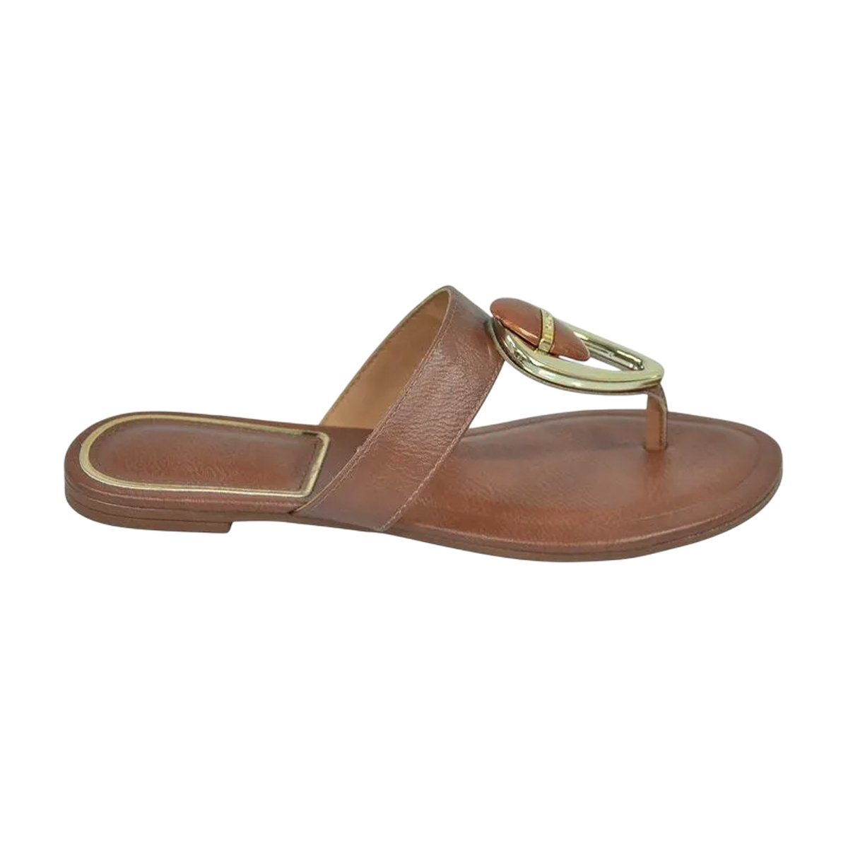 Sandália Casual Rasteira de Dedo Feminino Vizzano