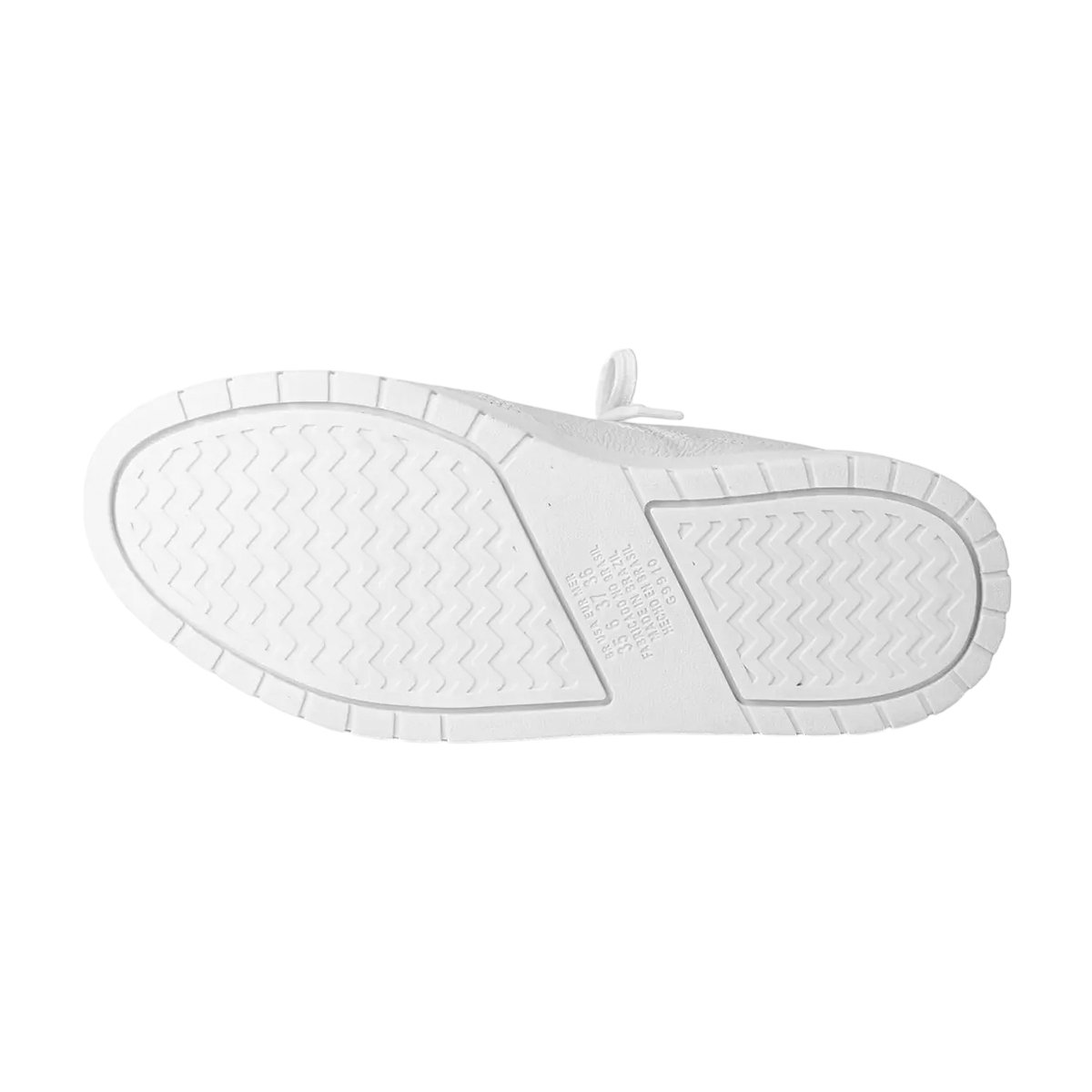 Tênis Casual de Couro com Sola Alta Feminino Dakota Branco 6