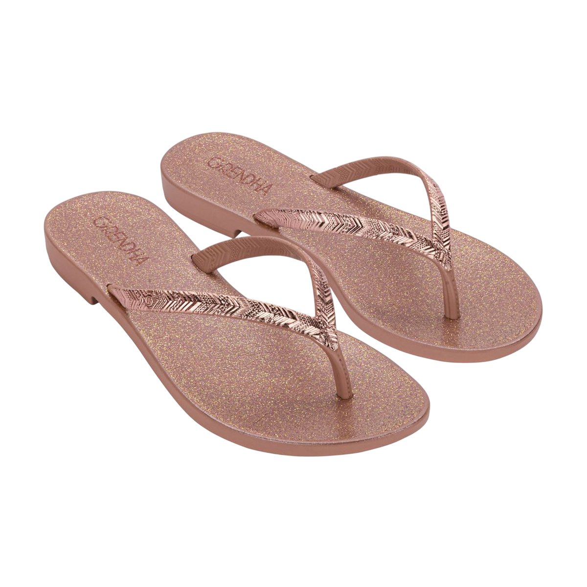 Chinelo Casual Amor Em Flor Feminino Grendha Rose Gold 3