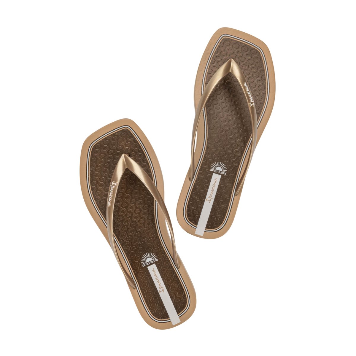 Chinelo Casual Edge Glam com Tira Brilhosa Feminino Ipanema Dourado 4
