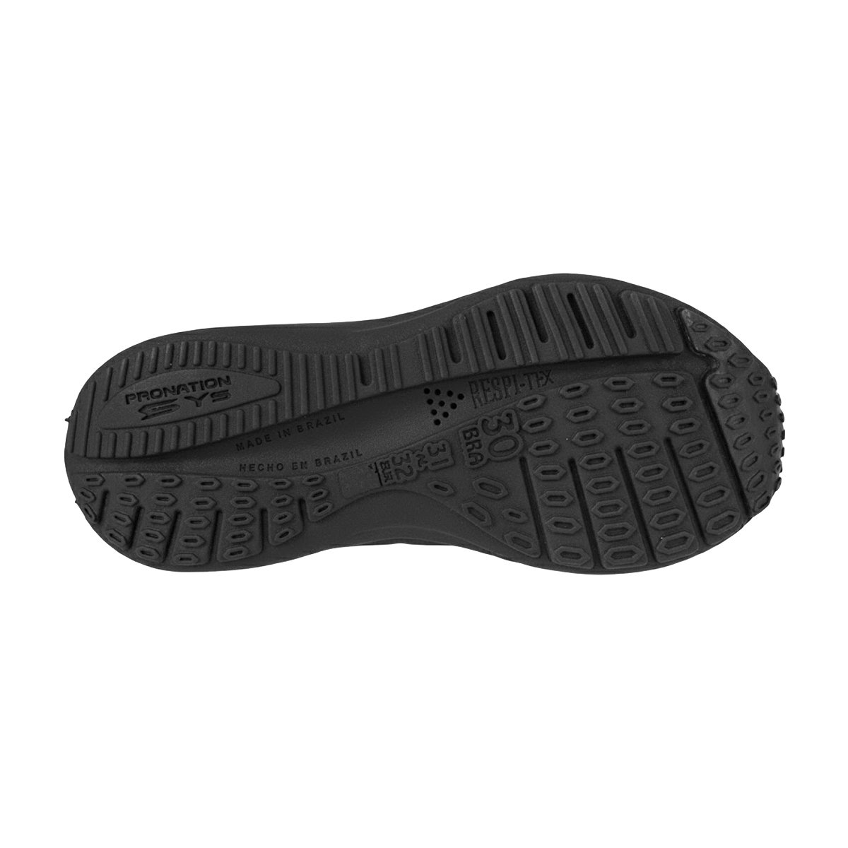 Tênis Casual Slip On Respi-Tec Unissex Infantil Kidy Preto 5
