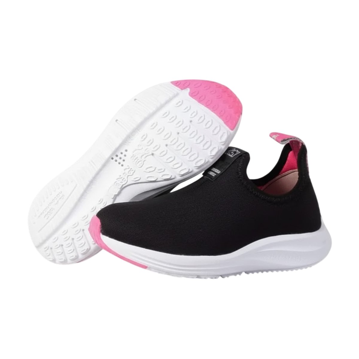 Tênis Casual Slip On Com Tecnologia Respi Tec Menina Kidy Preto 2