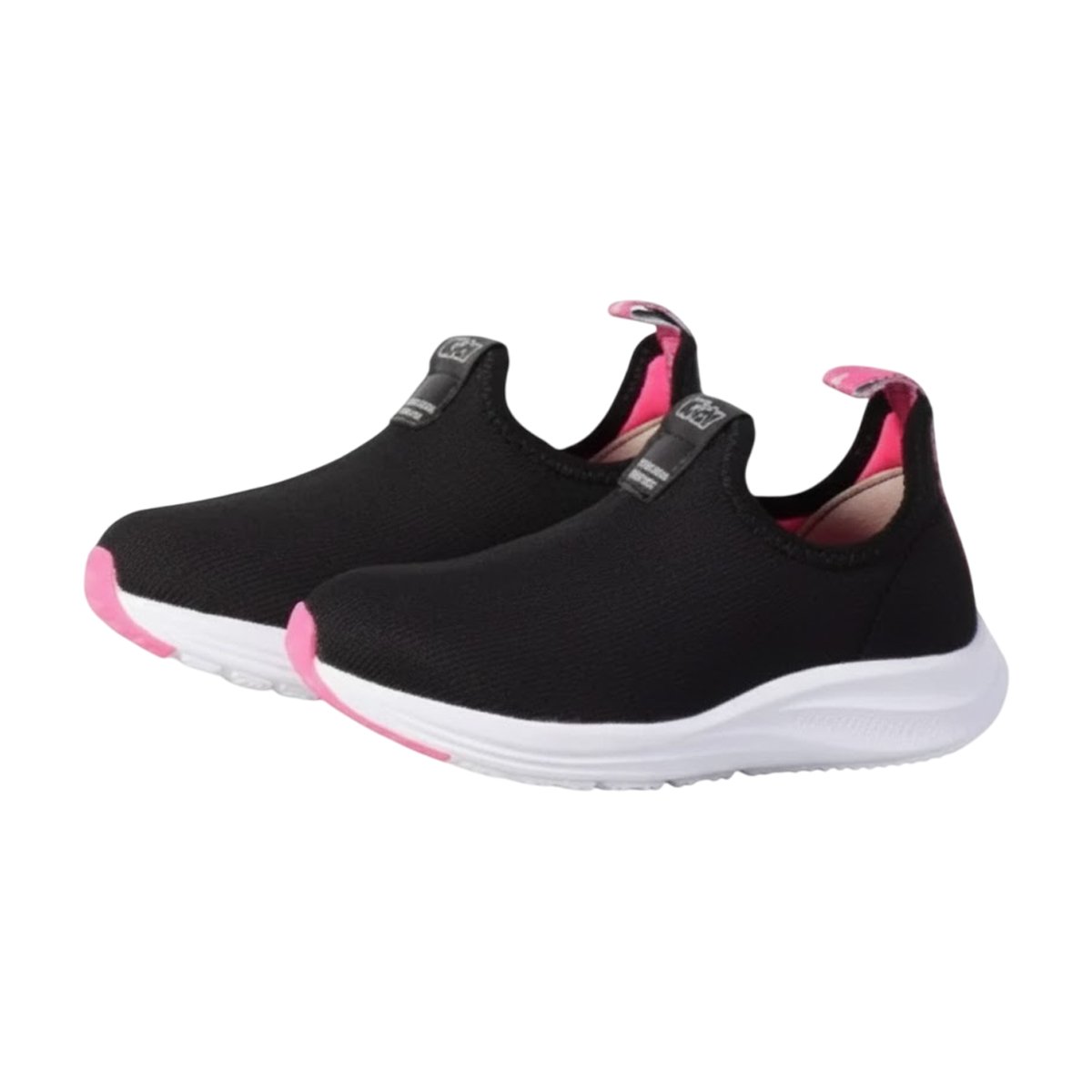 Tênis Casual Slip On Com Tecnologia Respi Tec Menina Kidy Preto 3