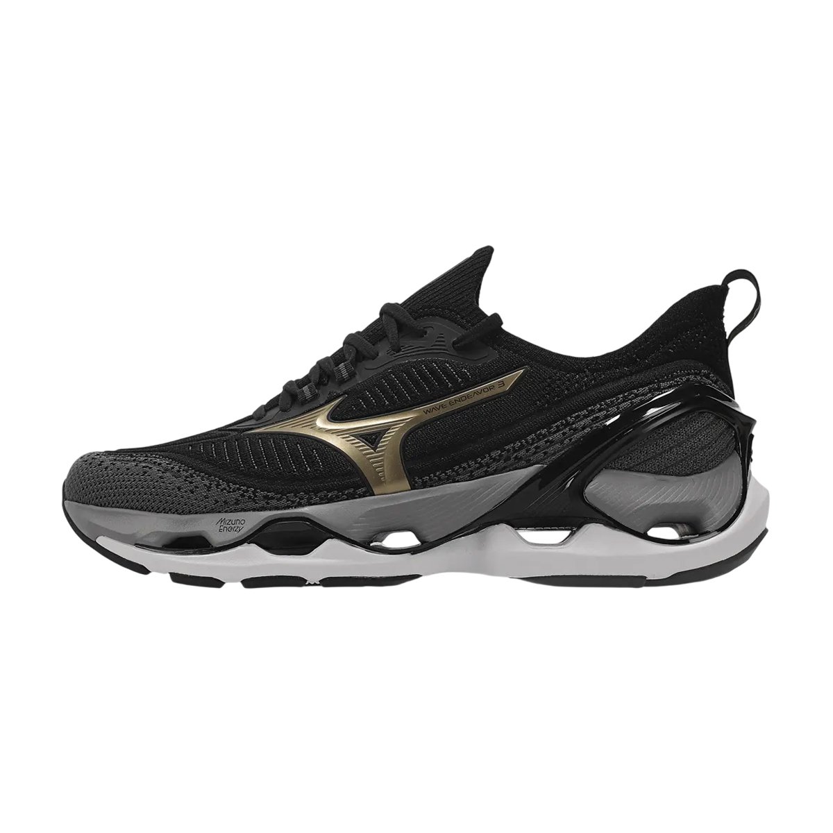 Tênis Esportivo Caminhada Endeavor 3 Masculino Mizuno Preto 3